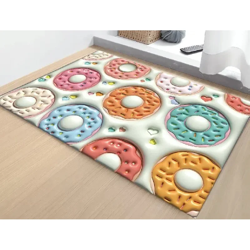 

JMB02VIKAMA Bathroom Non-Slip Quick Drying Mat Dirty Absorbent Mat Diatom Mud Cartoon Three-Dimensional Easy To Care Mat8Hb@
