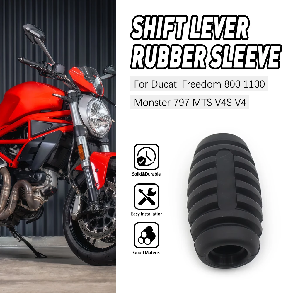 For Ducati Monster 400 600 620 750 800 900 1000 S4 GT1000S Gear Shift Lever Foot Pad Pedal Rubber Cover Shifter Lever Pad