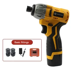 16.8V Brushless Impact Screwdriver Lithium Electric Drill Strike Wrench Rechargeable Screwdriver Multi-function Electric Tools