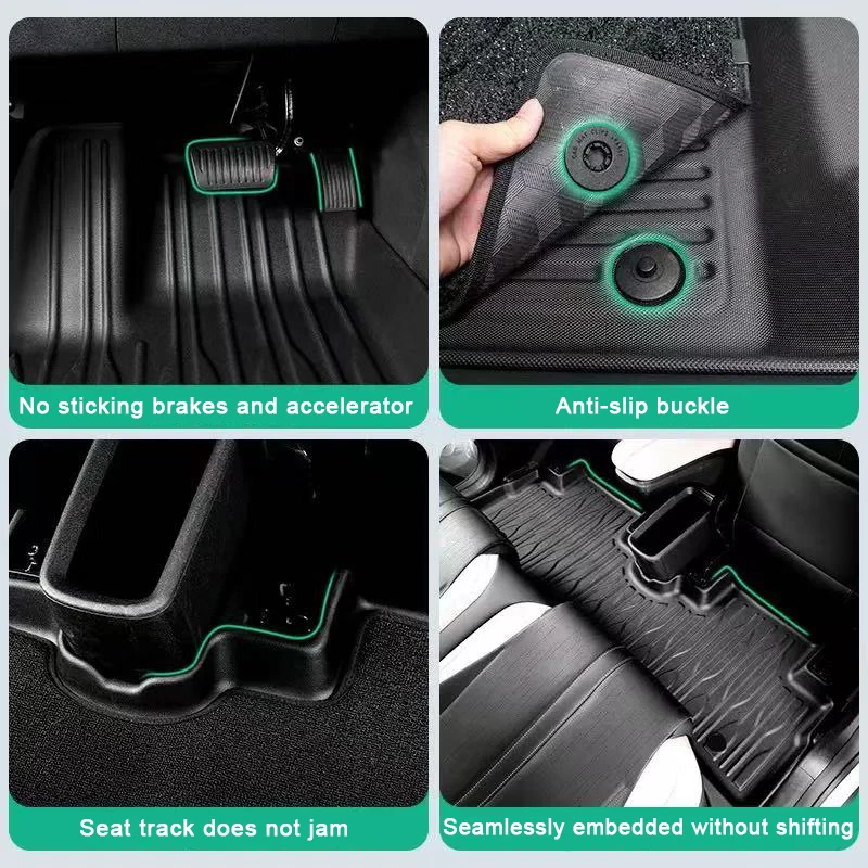 for BYD Dolphin Mini / Dolph Surf Seagull EV 2025 2026 Floor Mats Trunk Mats Cargo Liner, Non-slip Carpet Back Seat Protector