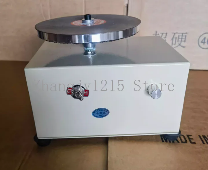 q150 Electric Knife Sharpener Bench Sander Electric Polisher Carving Knife Emery Plate Flat Polishing Grinding Machine 220V 100W