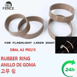 Tactical 4pcs Elastic Rubber Airsoft High Strength Rubber Ring Hunting Rilfe Band For DBAL A2 PEQ15 Flashlight Laser Sight