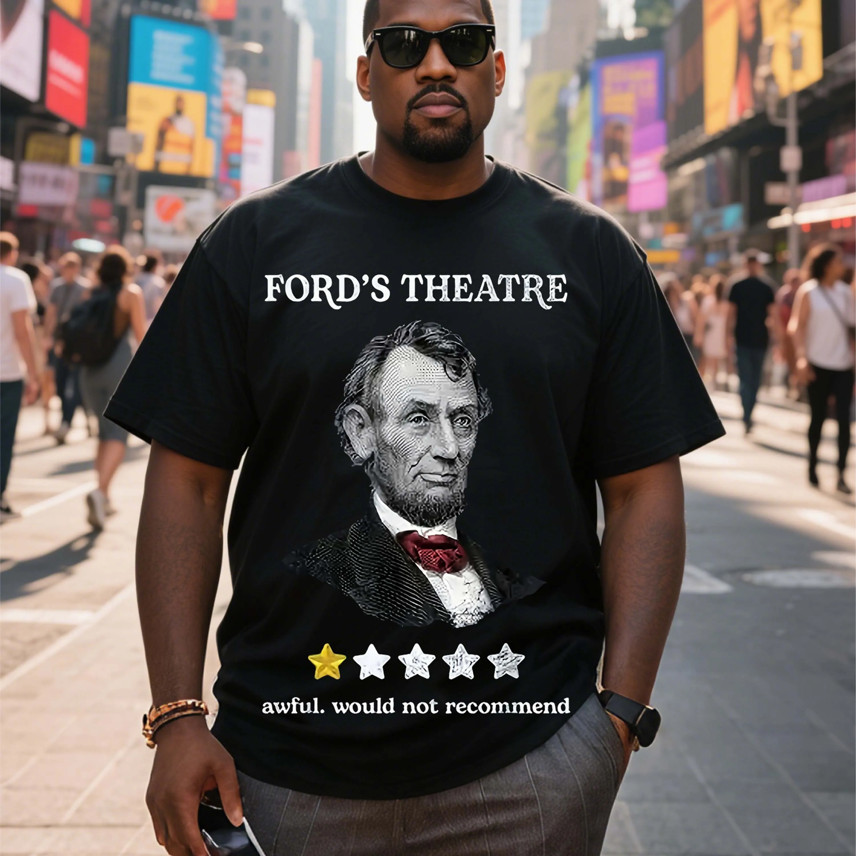 Plus Size Men's T-Shirt, Black Pure Cotton Crew Neck, Suitable for Outdoor Wear in Spring and Summer, Casual and Comfortable