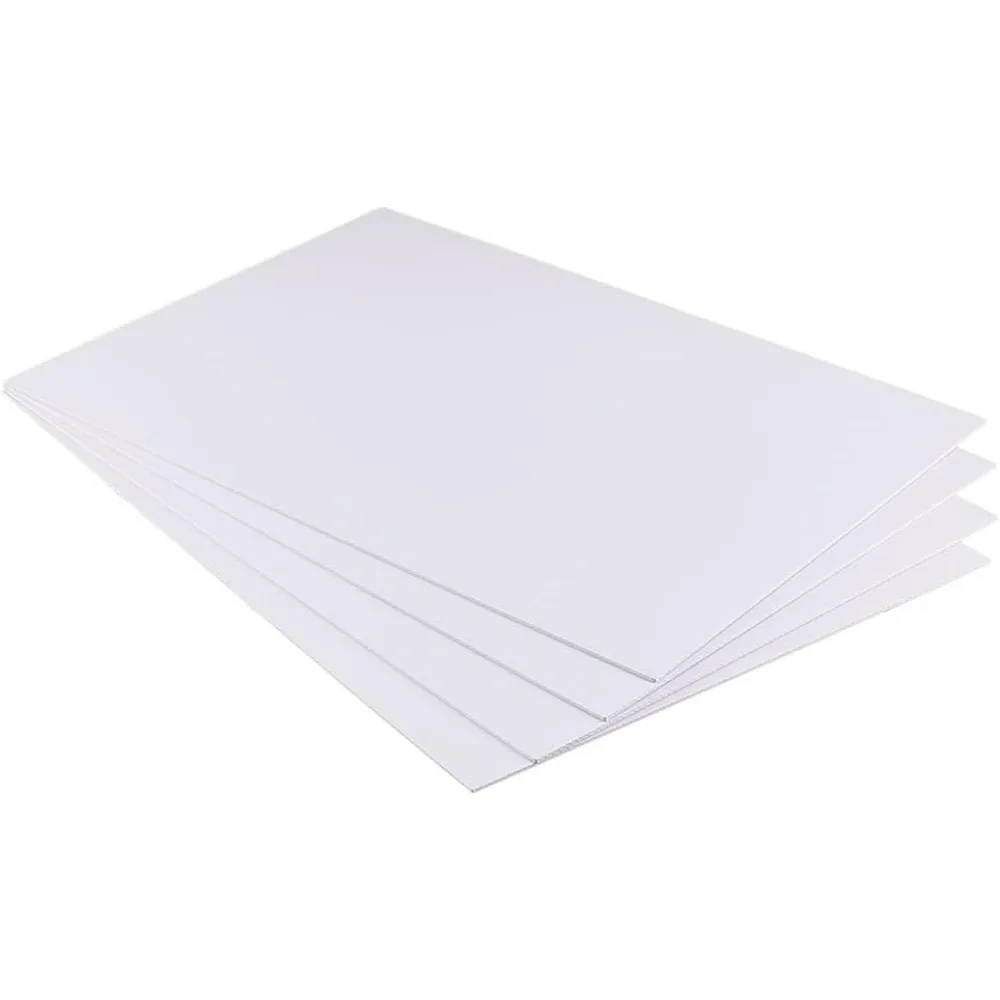 4 Pcs 2mm PVC Foam Sheet White Plastic Sheet 11.8x15.7 Inch Lightweight Rigid Foam Expanded PVC Sheet for Crafts, DIY