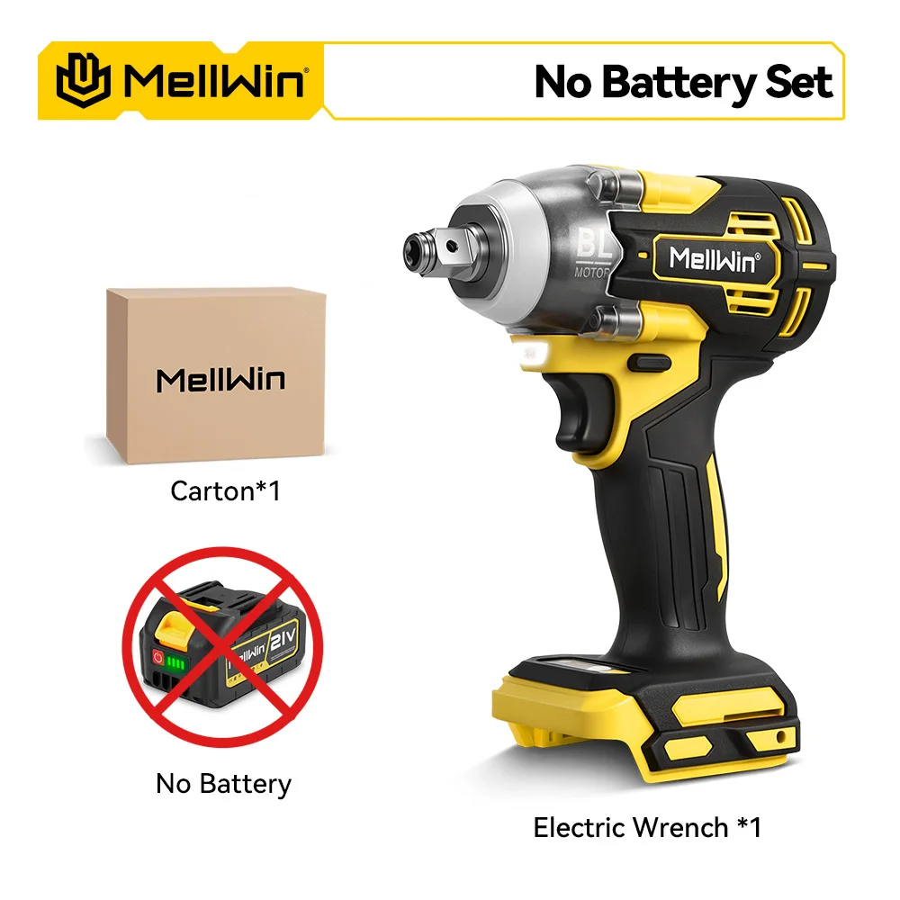 MELLWIN Borstelloze 520N · m Multi-elektrische boorset 3IN1 Elektrische slagmoersleutel Schroevendraaier Elektrisch gereedschap voor Makita 18V batterijpin