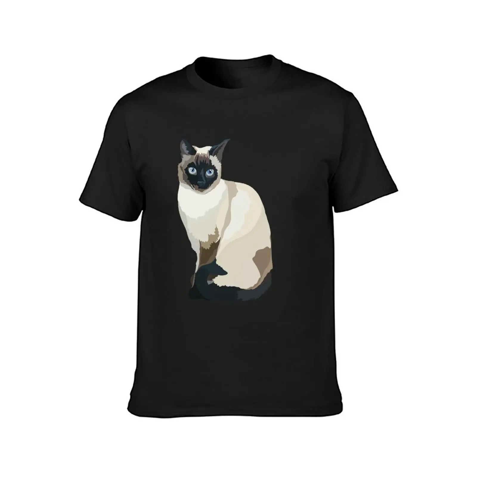 S is for Siamese Cat T-Shirt sublime Aesthetic clothing Short sleeve tee kawaii clothes men clothings