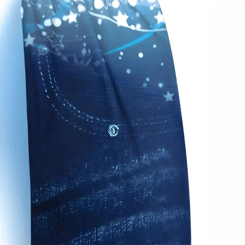 กางเกงยีนส์ขายาวเอวสูงพิมพ์ลายแฟชั่น ผ้ายืดกระชับสัดส่วน ควบคุมหน้าท้อง ผสมโพลีเอสเตอร์ สำหรับผู้หญิง