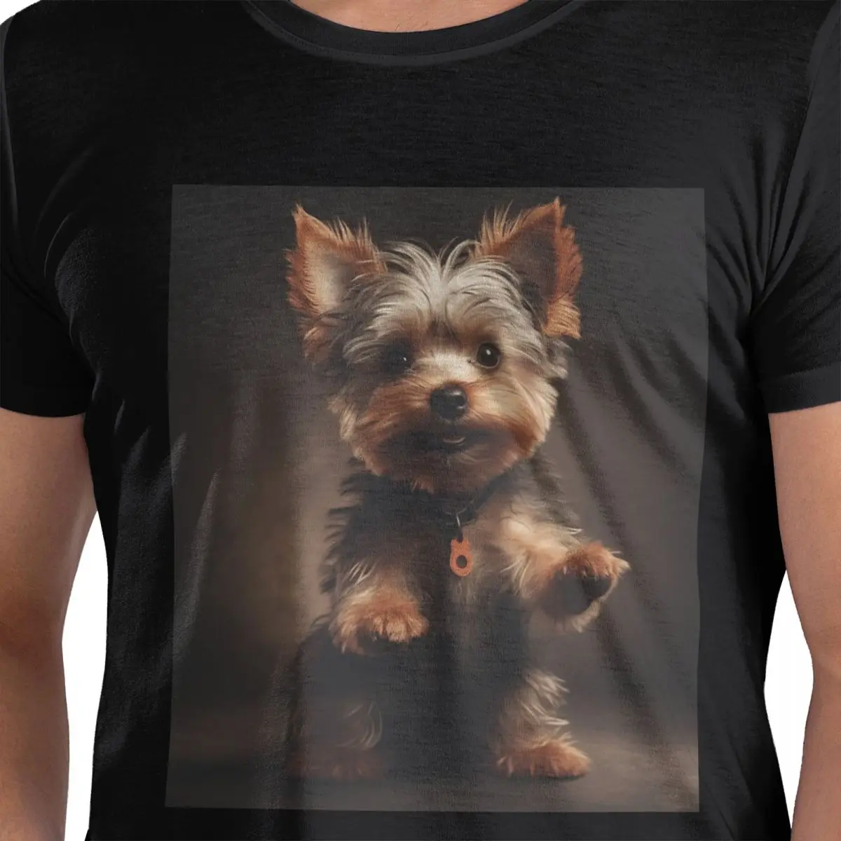 

Yorkshire Terrier Dog Being Cute 100% Cotton T-Shirt Men's Oversized T Shirts Men Crew Neck Short Sleeve S-6XL