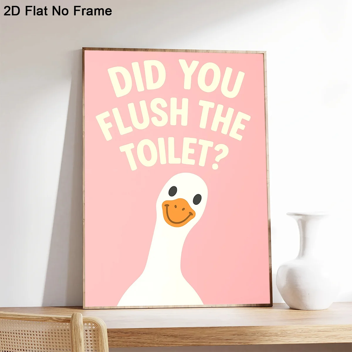 2D Flat, 1pc Funny Goose 