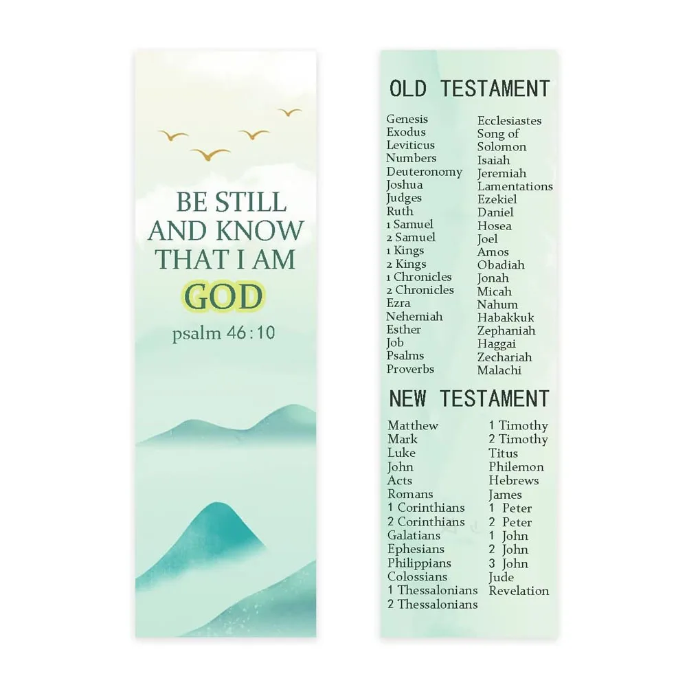 

Books of The Bible Christian Bookmarks 6.5×2inch Christian Bookmarks Religious Bookmarks for Book Lovers Readers 50Pcs