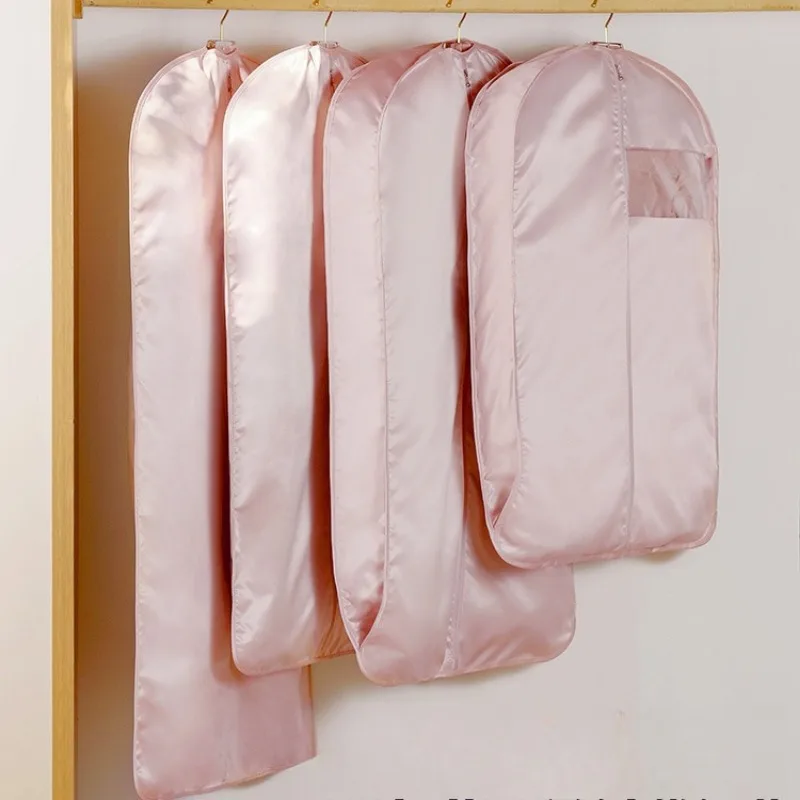 1 Stück Nylon-Kleidungsstaubschutz, Aufbewahrungstasche für Kleidung mit Reißverschluss, wiederverwendbarer Kleiderschrank-Organizer für lange Mäntel/Daunenjacken