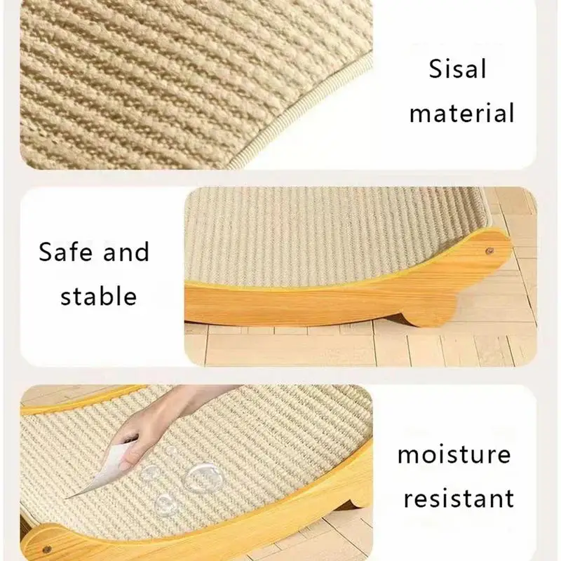 Sisal Cat Scratcher Protable Cat Scratching Board Grinding Claw Toys For Cats Wear-resistant Pet Scratching Post Kitten Recliner