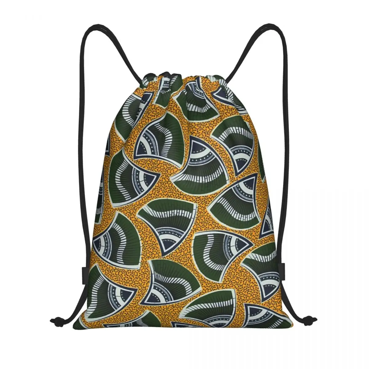 

African Print Sports Drawstring Backpack Sport Fitness Travel Outdoor Sackpack Large Capacity Gym Swim Beach Bags Basketball Bag