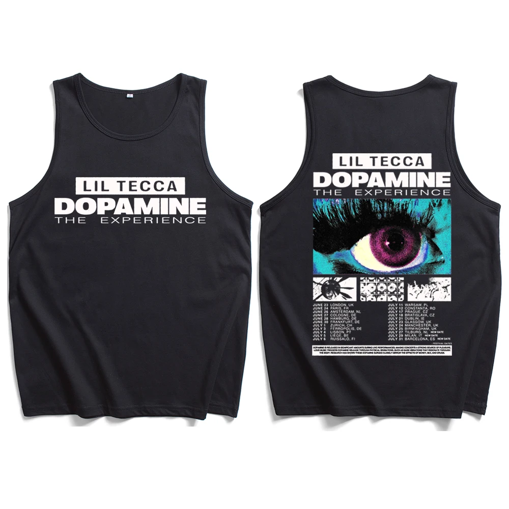 

Lil Tecca Dopamine Tank Tops Vest Casual Sleeveless Fans Gift T-shirt