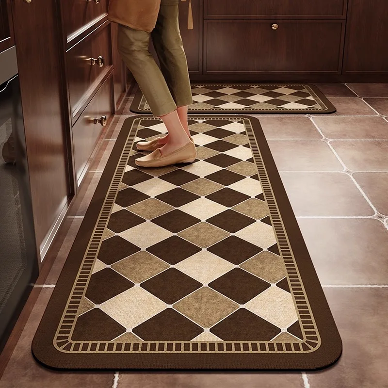 

Kitchen For Carpet Long Rug Floor Mat Home Decoration Non-slip Absorbent Area Rug Wear-resistant Foot Mats