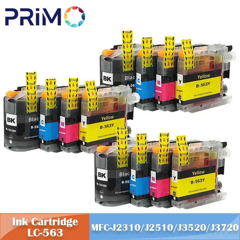 LC-563 LC563 Ink Cartridge for Brother MFC J2310 J2510 J3520 J3720 Inkjet Printer