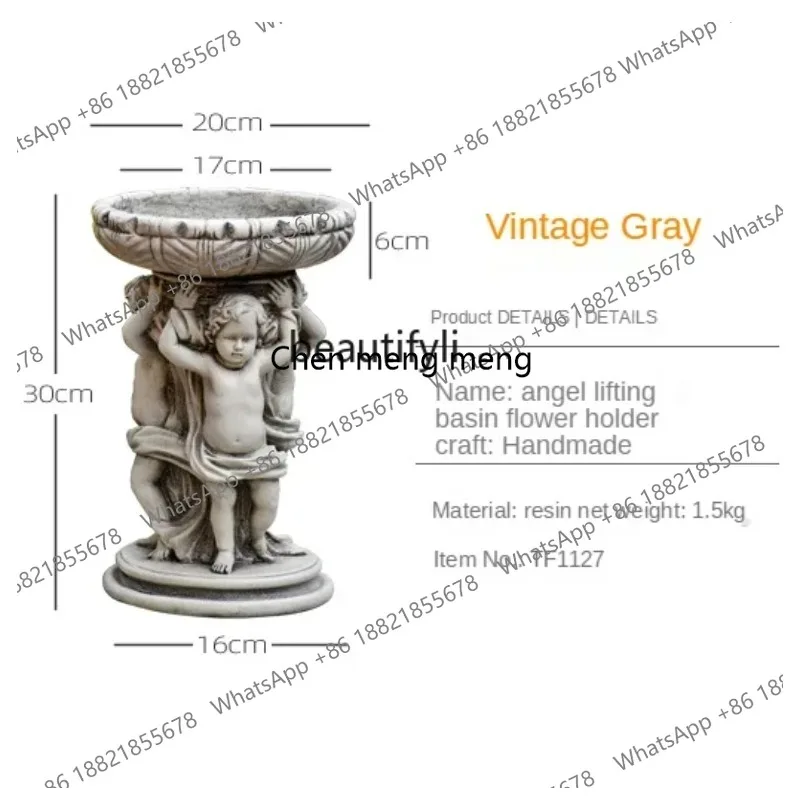 New Arrivals new TT Angel Succulents Flower Pot, Succulents, Breathable, Cupid, Small Ornaments, Garden Creative, Courtyardss 26