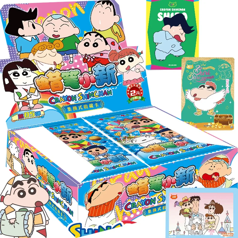 

Newest Crayon Shin-chan Anime Card For Children Lovely Funny And Comical Characters Nohara Misae Hiroshi Limited Card Kids Gifts