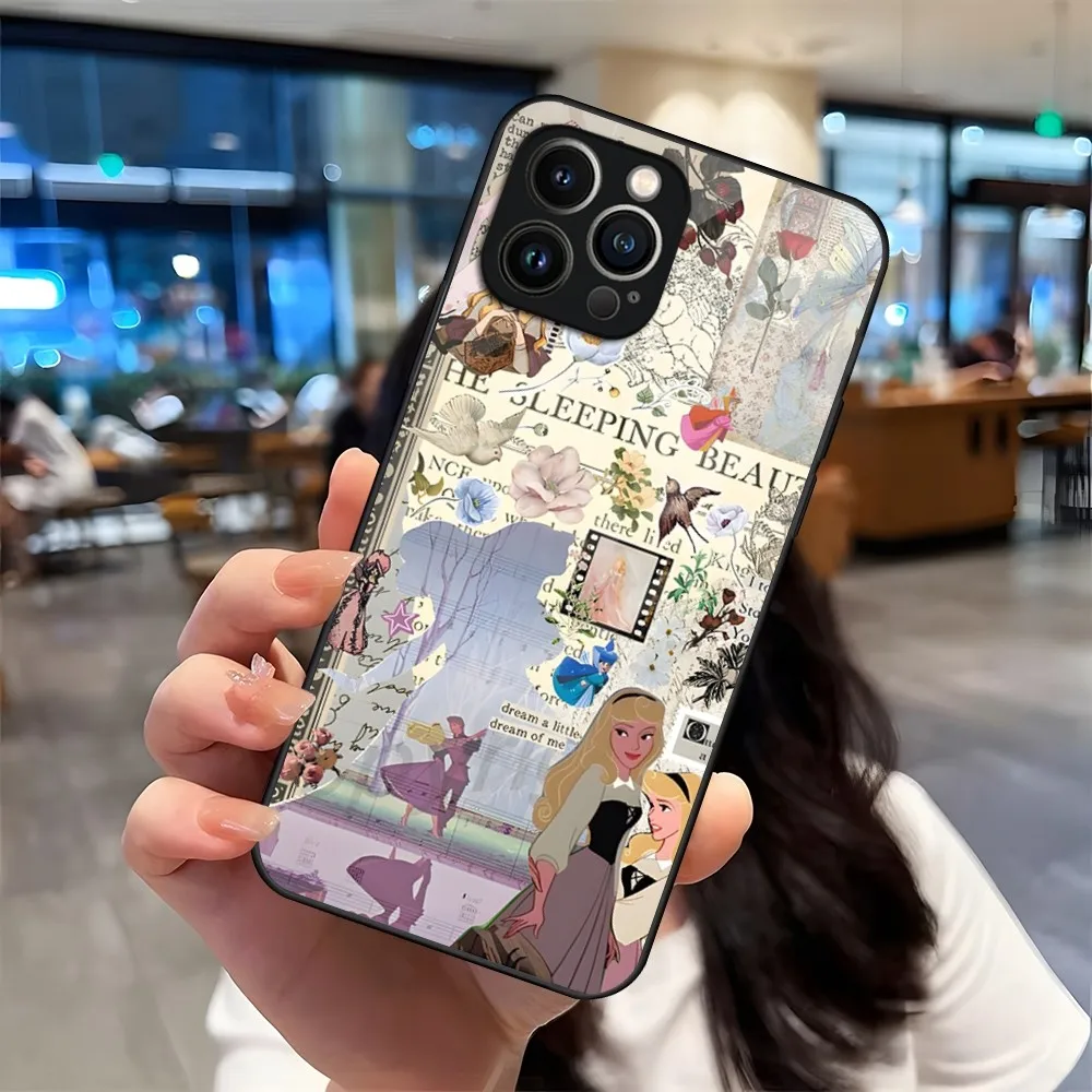 Princess Aurora Phone Case For iPhone 13 15 14 12 11 Pro XS Max Plus Mini X XR 8 7 6s SE2020 Tempered Glass Coque image 3