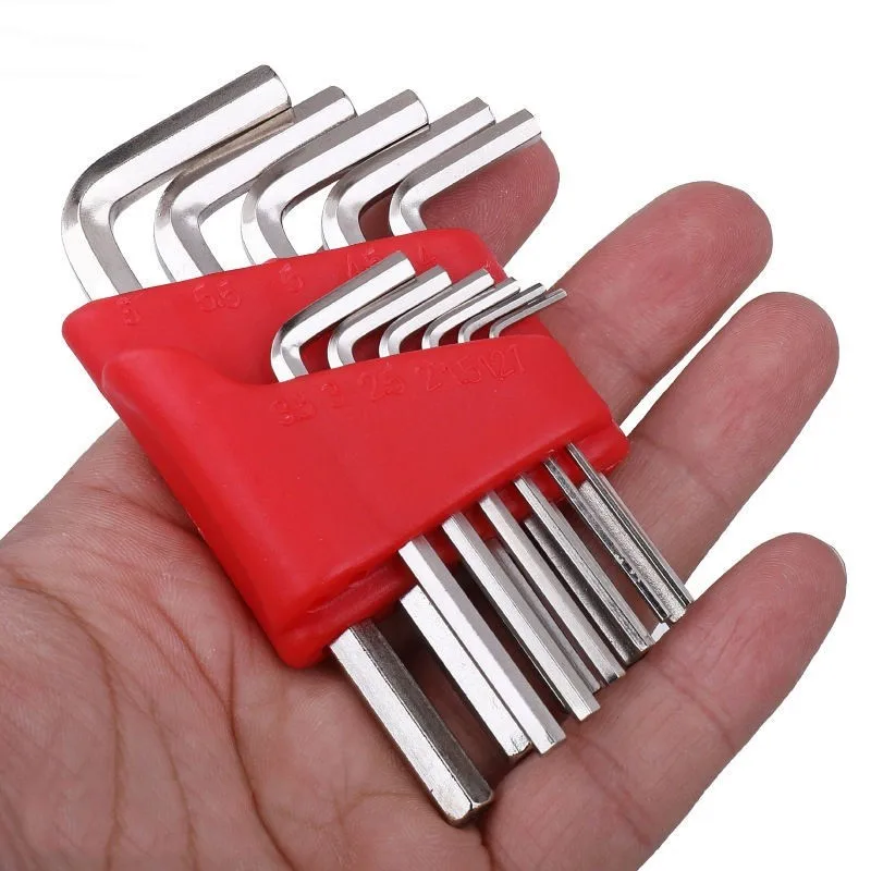

5/8/11 Pcs Allen Wrench Metric Wrench Inch Wrench L Wrench Size Allen Key Short Arm Tool Set Easy To Carry In The Pocket