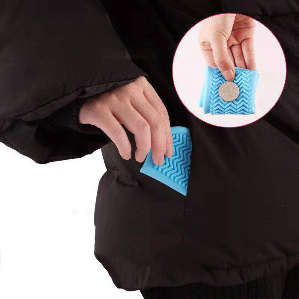 

3 Pairs Anti-slip Silicone Shoe Cover Rainy Day Boot Protector Black Boots Anti-skid Overshoes for Adult Case Bike