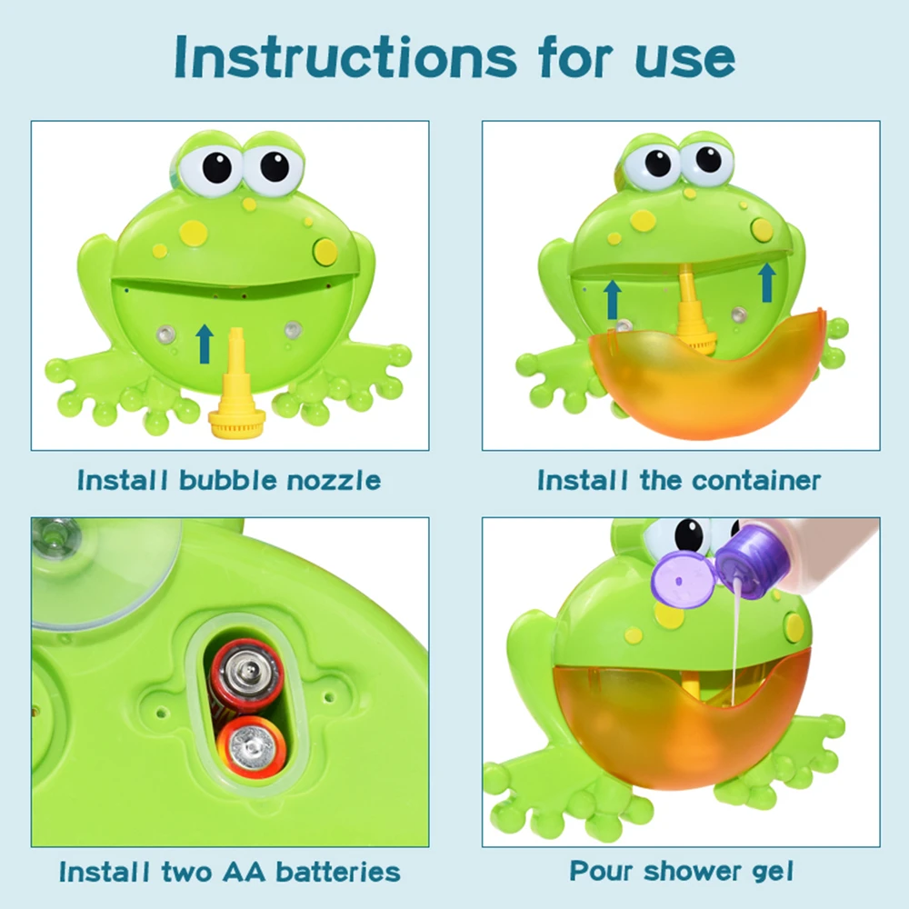 Baby Bath Toy With Music Funny Crab Bubble Machine Frog Whale Octopus Toddler Swimming Bathtub Bathroom Toys For Children