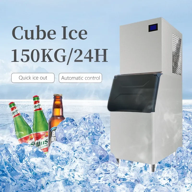 2000 Pound 1ton Large-Scale Environment Venue Dessert House Use Ice Cube Making Machine Price Cube Ice Machine 1000kg Per Day