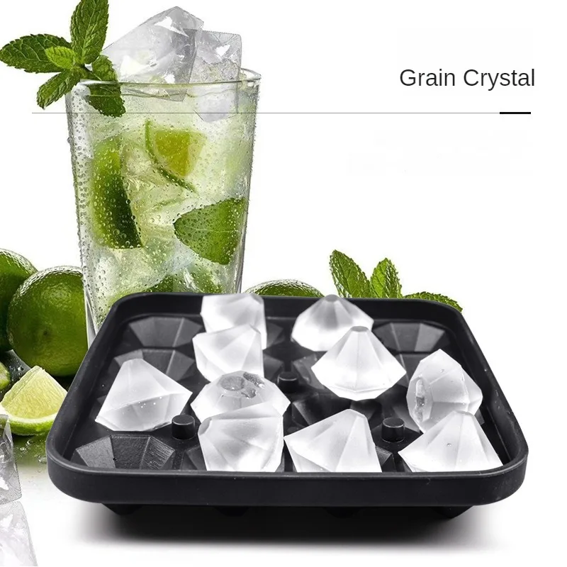 

16 Diamond Carat Silicone Ice Tray Box Cube Mold Food Grade Kitchen Tool A Must-have Cool and Convenient for Summer