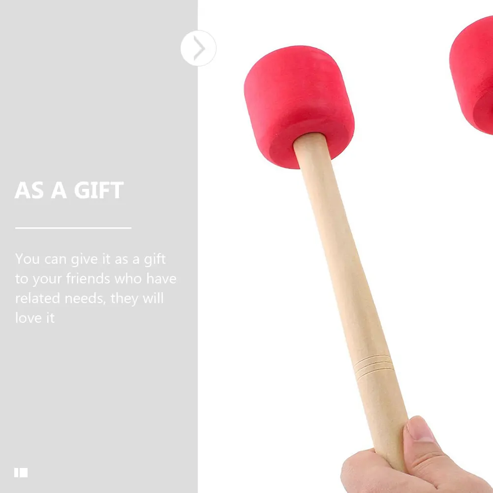 

2 Pcs Drum Sticks Snare Mallet Bass Drumstick Beginner Drumsticks Cool Mallets Eva Foam Working for