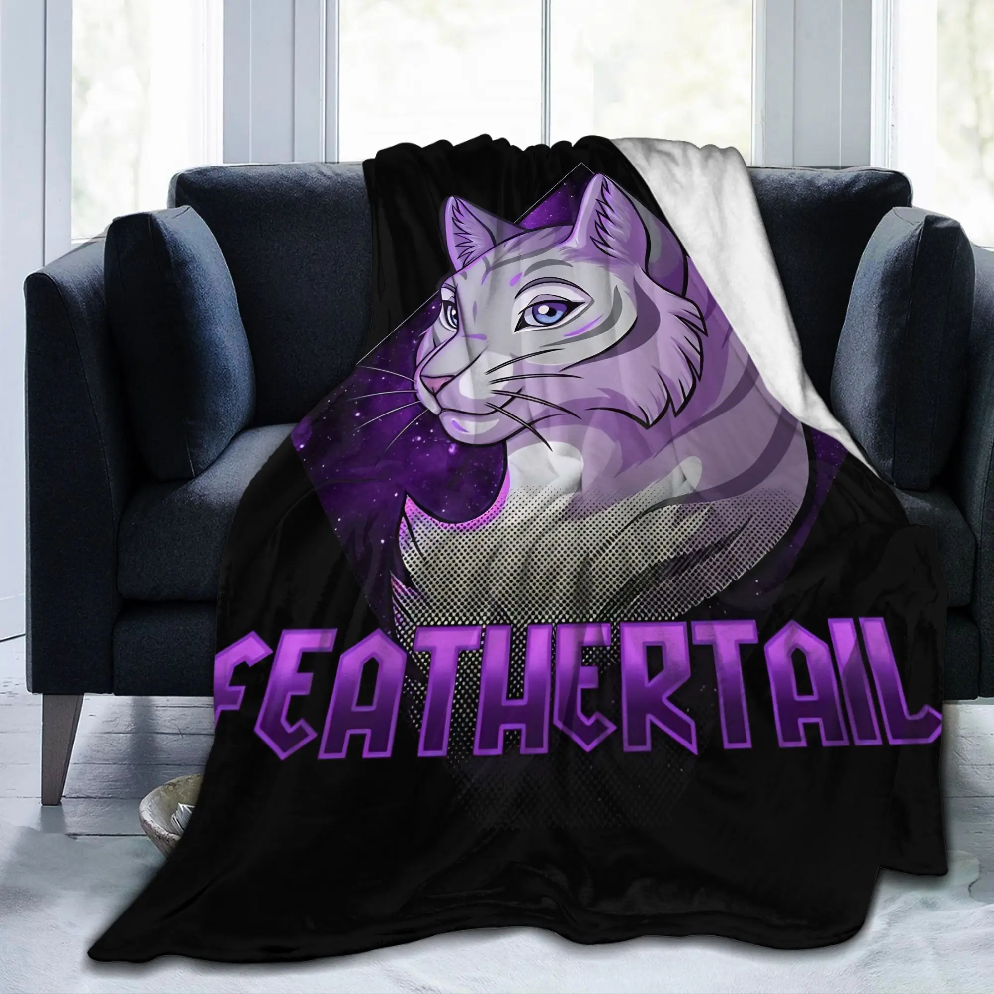 Feathertail Cats River-Clan Blankets Flannel Decoration Warriors FireStar Portable Thin Bedding Throw Blanket for Car