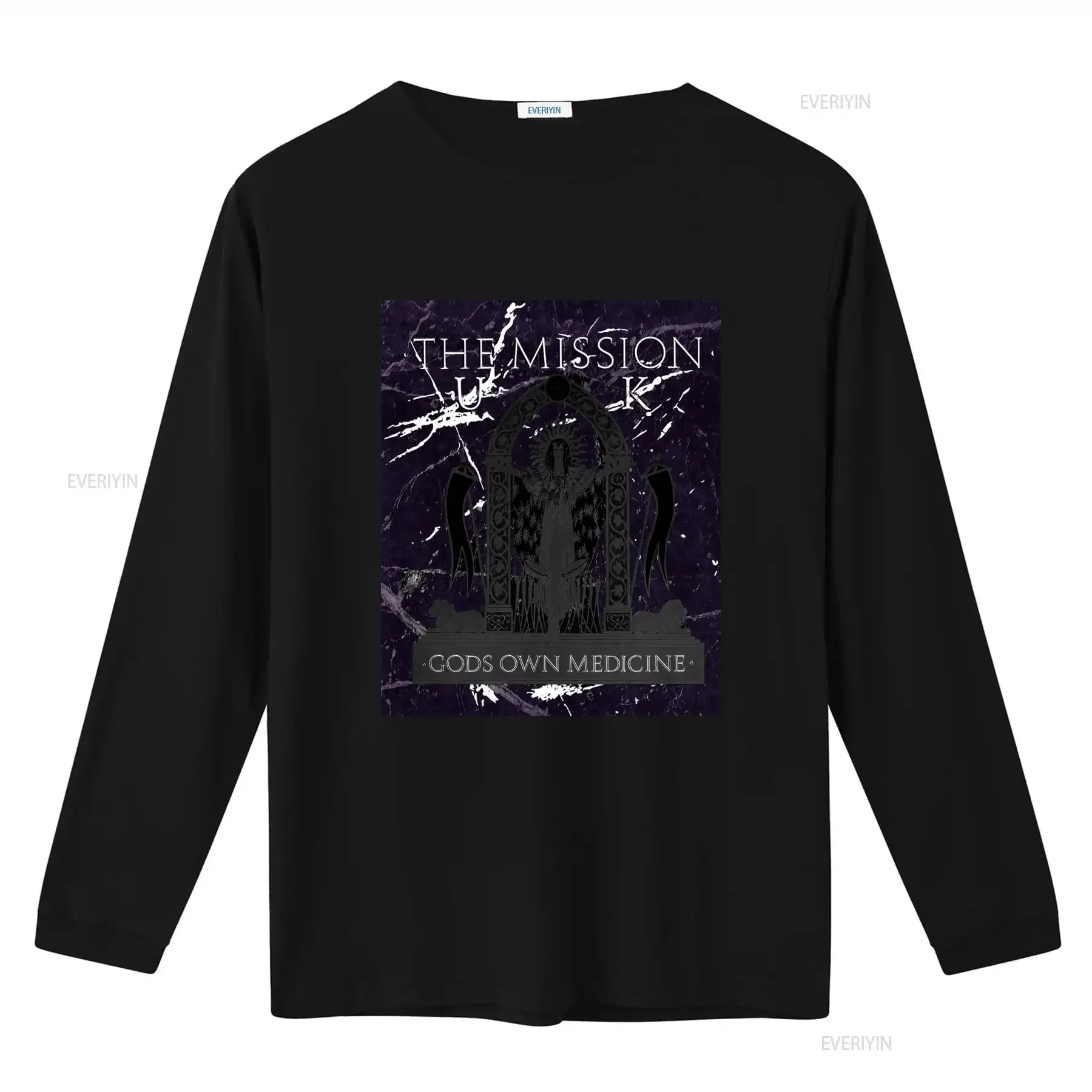Vintage 1987 The Mission UK Concert T Shirt Black L XL 80s Screen Stars Goth Gothic Rock U K Band  vintage Washed Casual
