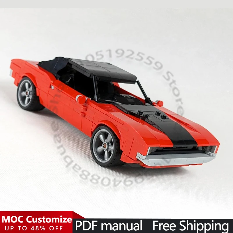 

Набор для сборки гоночного автомобиля (926 деталей), модульный конструктор MOC, креативный дизайн, игрушка для мальчиков, подарок на Рождество