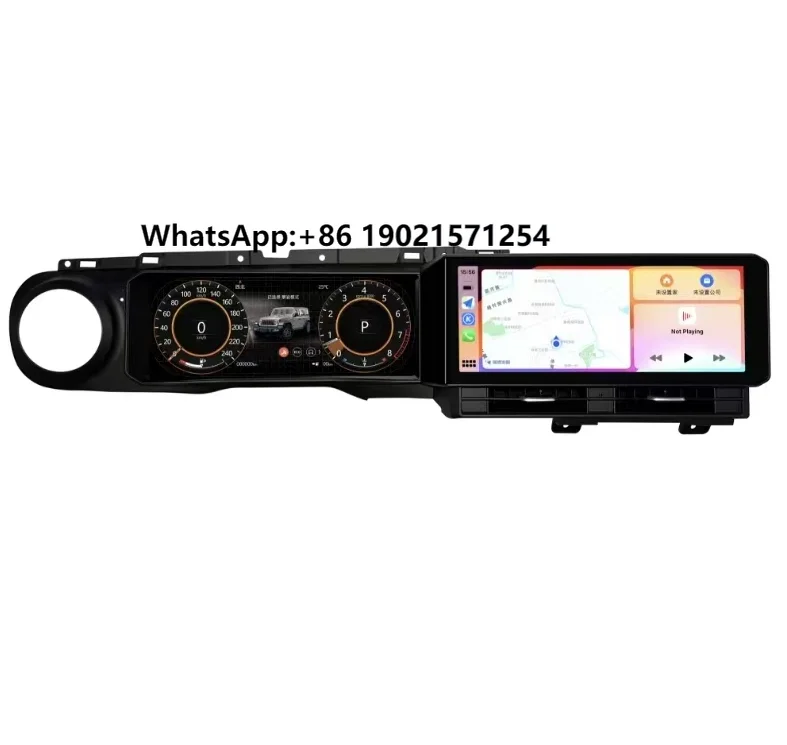 

Dual 12.3" Android 13 Car Dvd Stereo Player for JEEP Wrangler JL&Jeep Gladiator 2018-2021 with Digital Cluster GPS Navigation