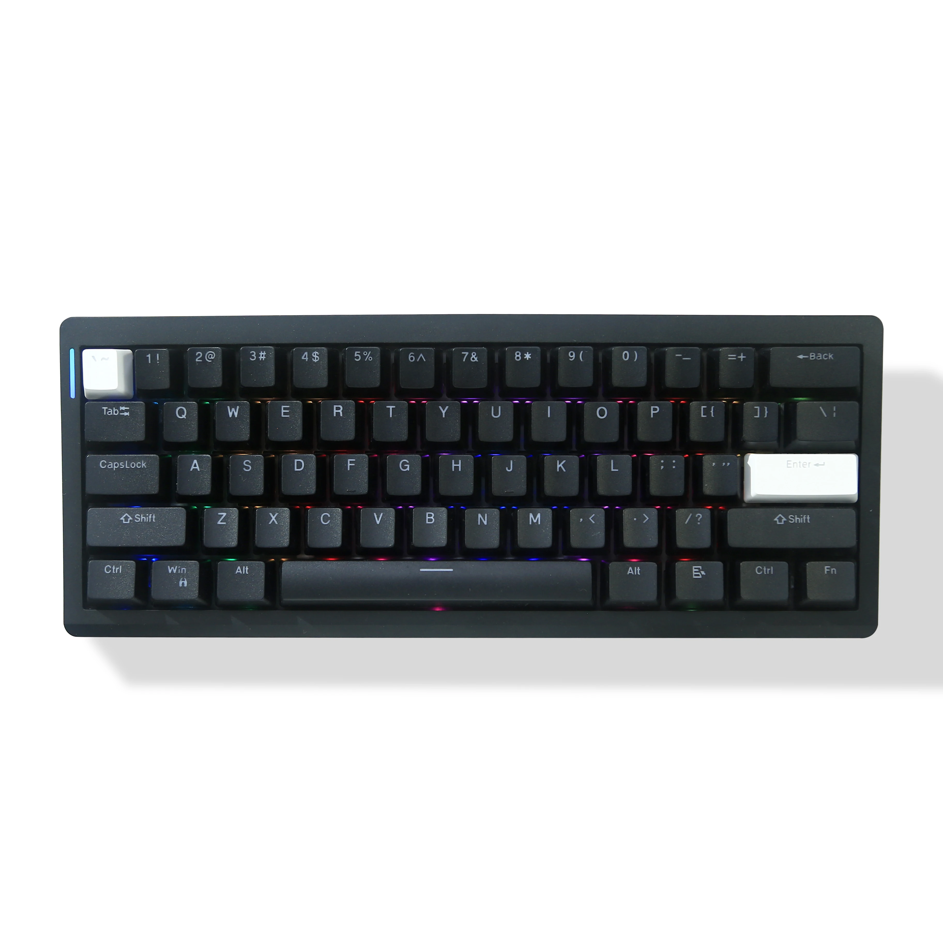 ﻿  ZUOYA GMK61 60% Gasket  structure Bluetooth 2.4G Wireless Hot-swappable Customized Mechanical Keyboard RGB Backlit