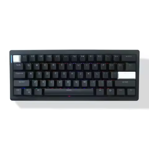 ZUOYA GMK61 60% Gasket structure Bluetooth 2.4G Wireless Hot-swappable Customized Mechanical Keyboard RGB Backlit