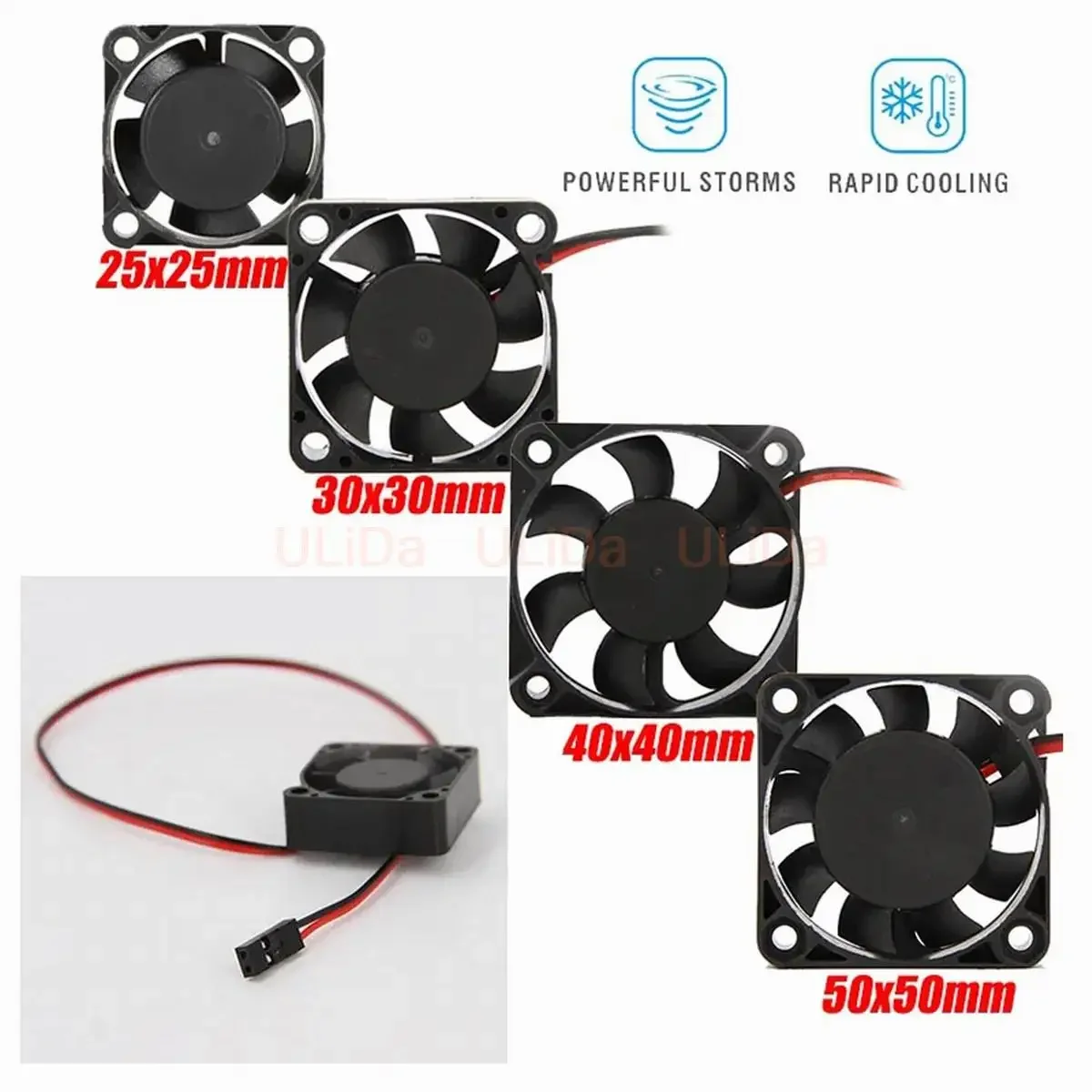 NEW 5V-7V 150A DC Fan 3010 4010 Cooling fan 25/30/40mm for XERUN EZRUN QUICRUN ESC RC Model Car Boat Motor ESC Heat Dissipation