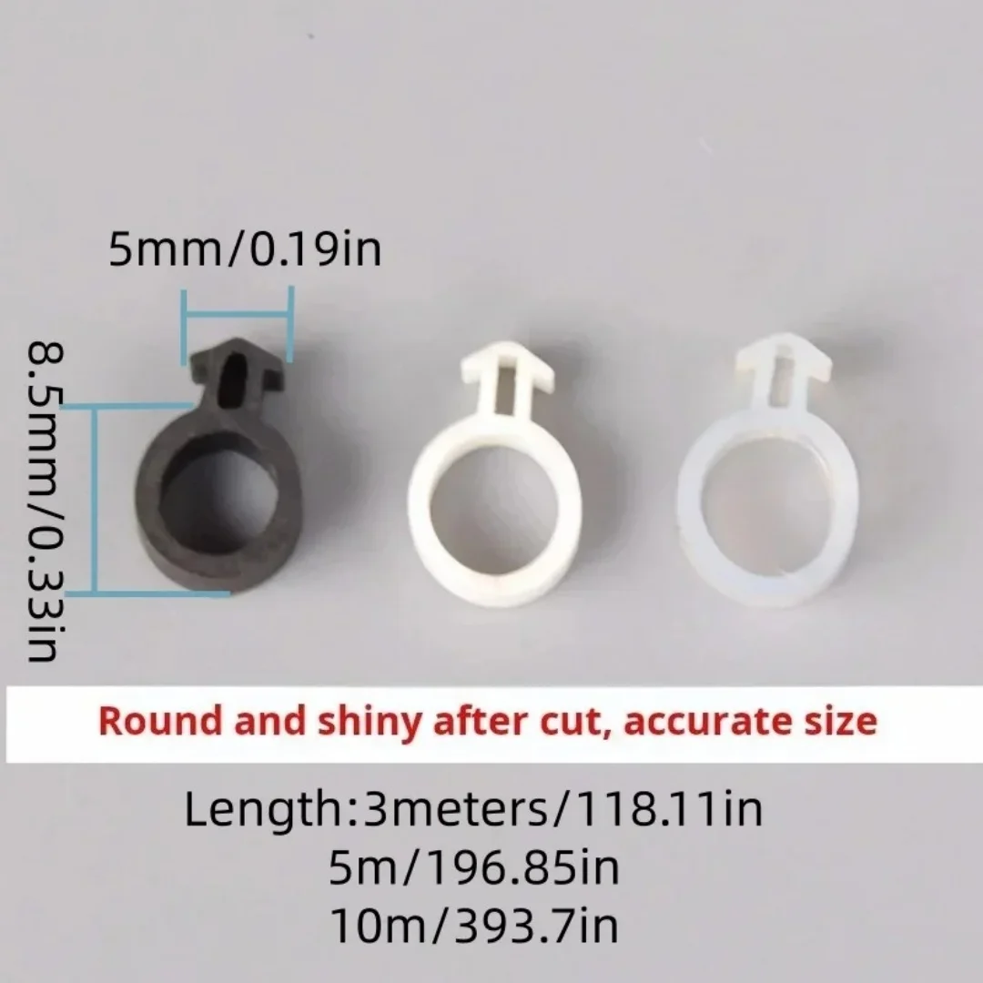 O Type Plastic Steel Door Window Block Sealing, Weather Stripping Silicon Rubber Elastic Band, Draft Stopper Hollow Bulb
