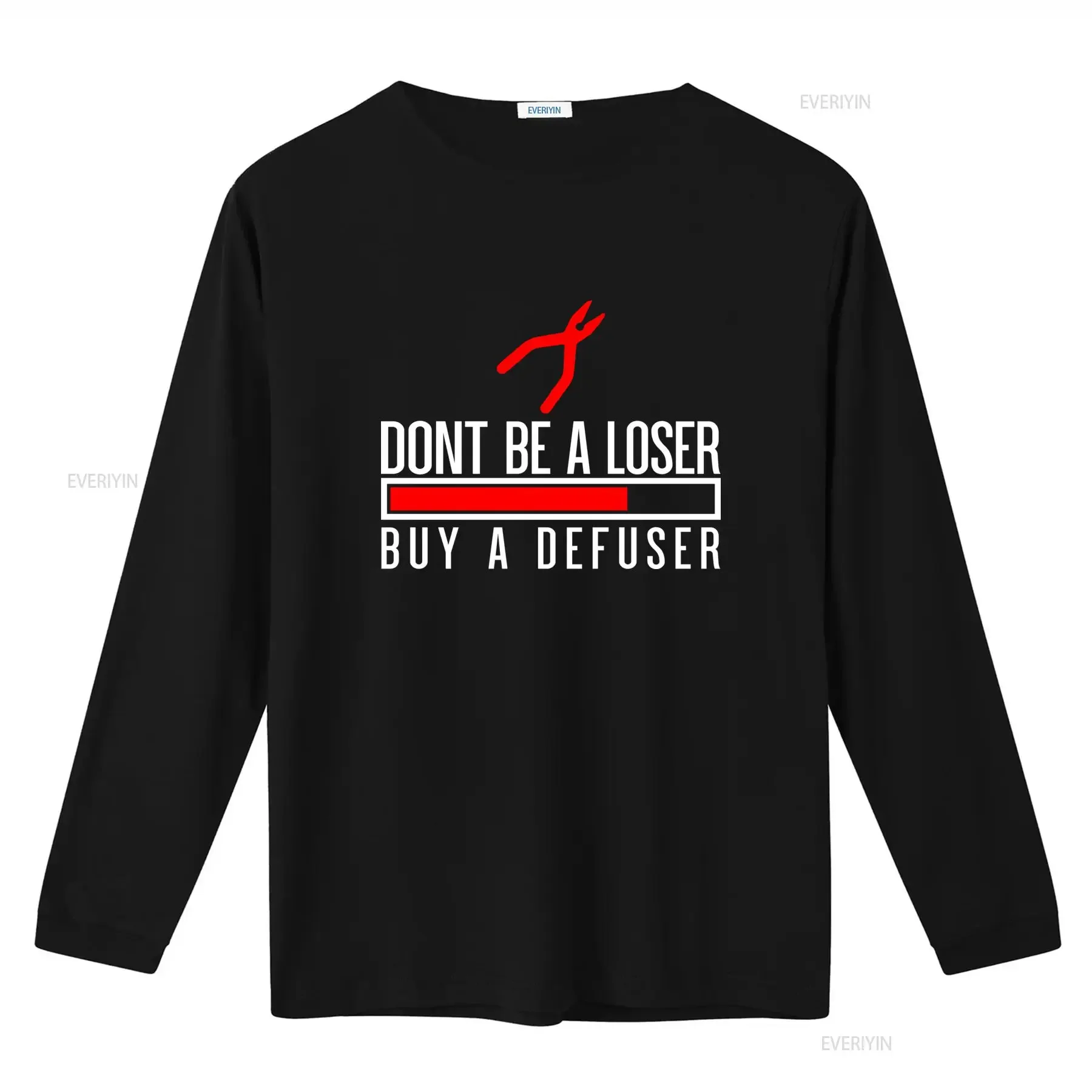 Cs Go T shirt Don't Be A Loser Counter Strike Design Buy Defuser Print Trendy Gaming Apparel for Fans vintage Washed Stylish
