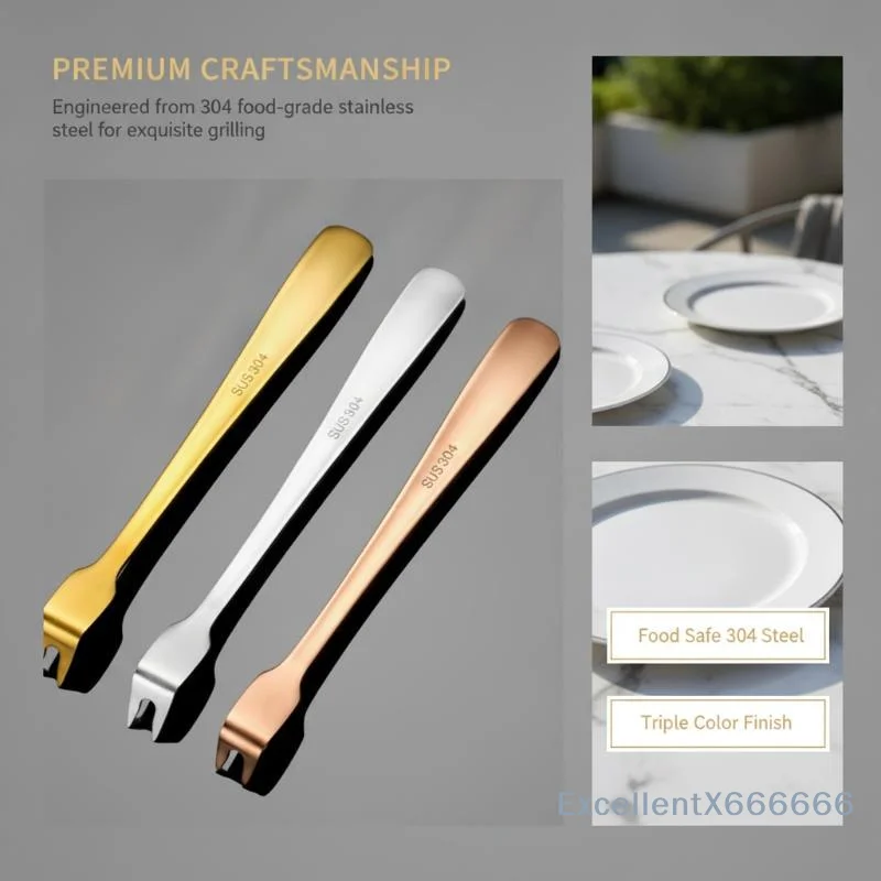 Stainless Steel BBQ Meat Fork Separator Long Lasting Corrosion Proof Grill Accessory for Outdoor Picnic Family Barbecue