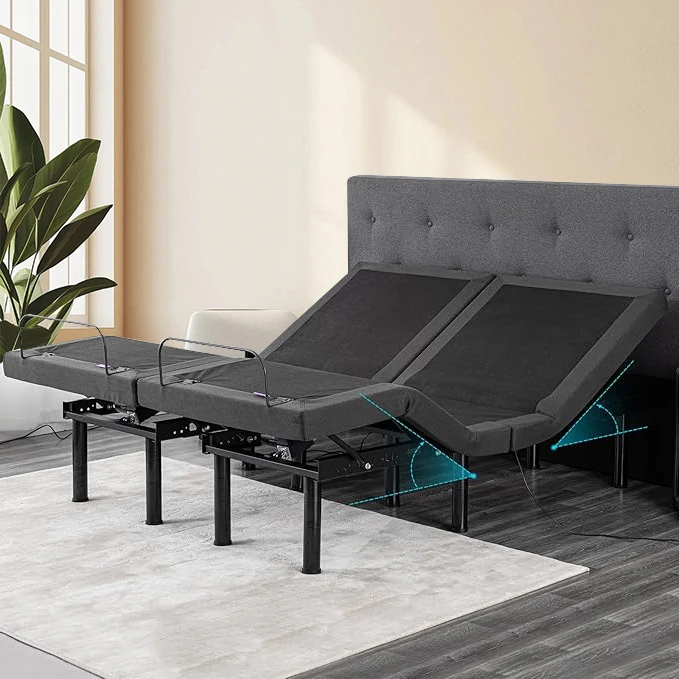 غرفة نوم مخصصة من المصنع متعددة الوظائف، إطار سرير كهربائي ذكي قابل للتعديل لكبار السن #1