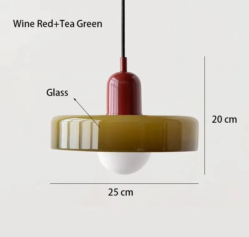 Nordic Retro Glazen Hanglampen Indoor E27 LED Kroonluchter Woonkamer Eetkamer Slaapkamer Keuken Decoratieve verlichting Armatuur