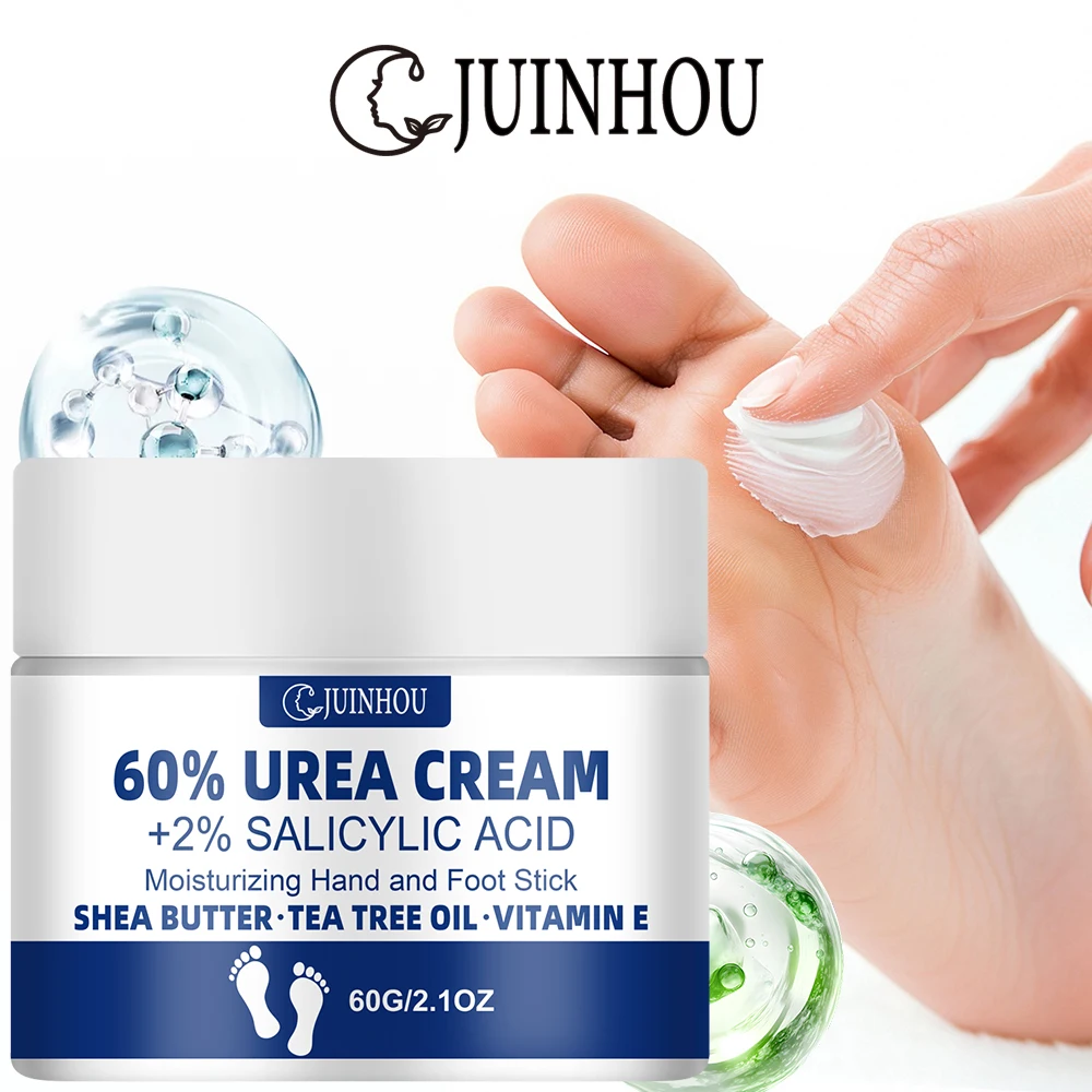 JUINHOU 60% Urea Fußcreme für rissige Fersen, trockene Haut, intensive Feuchtigkeitspflege, Hornhautentferner, glatte Haut, tägliche Fußpflege – Detail 13