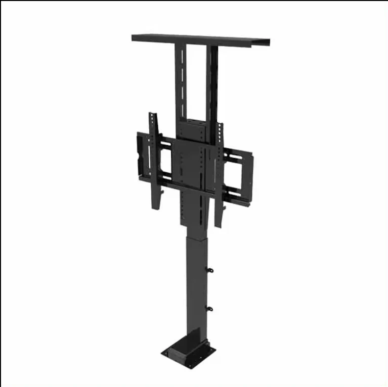 Electric hidden lifting TV LCD monitor bracket suitable for 32-70 inches fully automatic  lifting LCD monitor bracket