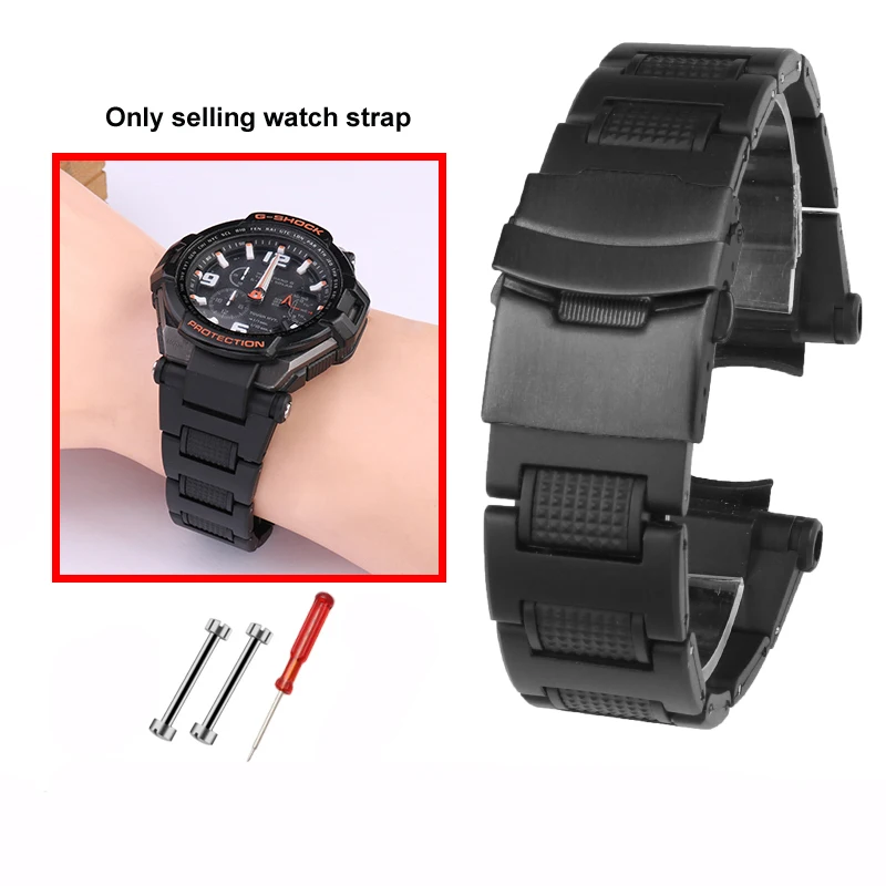 

For Casio Plastic Steel Frosted Sweat-Proof Replace Accessories G-SHOCK GA-1000 1100 Air Fighter GW-A1100 A1000 Watch Strap