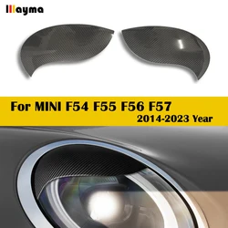 Carbon Fiber Car Headlight Eyebrows Cover FRP Front Angry Eyelids For MINI F54 CLUBMAN F55 5 doors F57 CABRIO 3 doors F56 COOPER