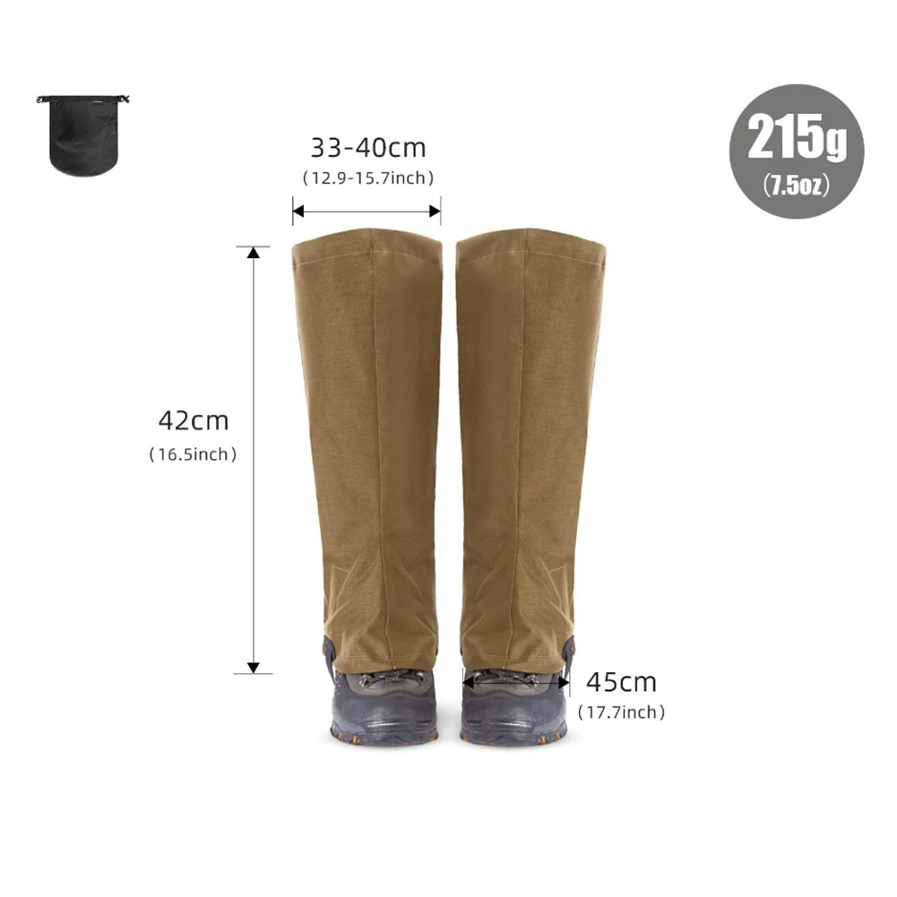 For Outdoor Shoes Shoe Gaiters Outdoor Gaiters Muddy Trails S M L XL Comfortable Gaiters For Outdoor Activities