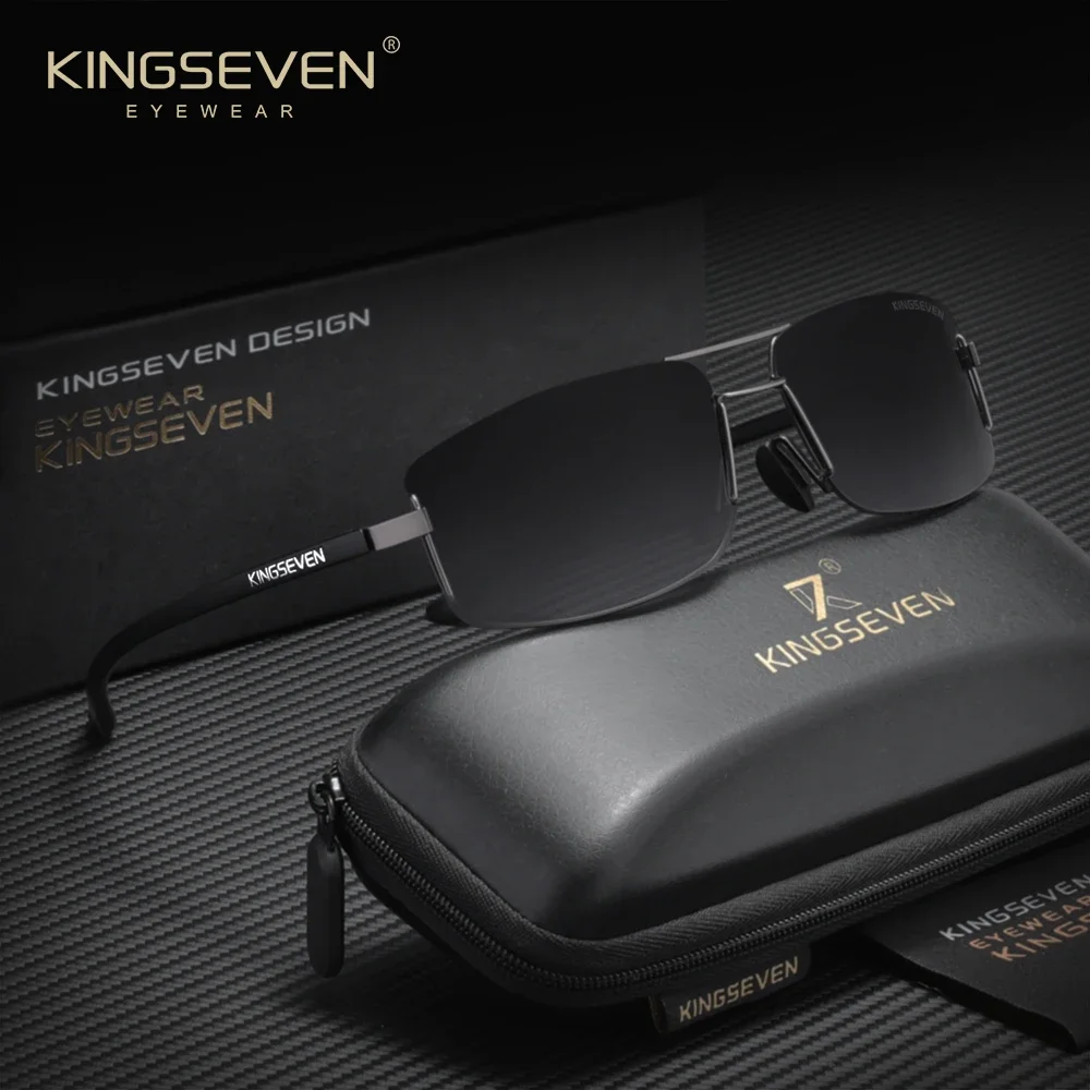 

KINGSEVEN ретро солнцезащитные очки для женщин и мужчин антибликовые прямоугольные защитные очки для вождения модные классические мужские очки для путешествий