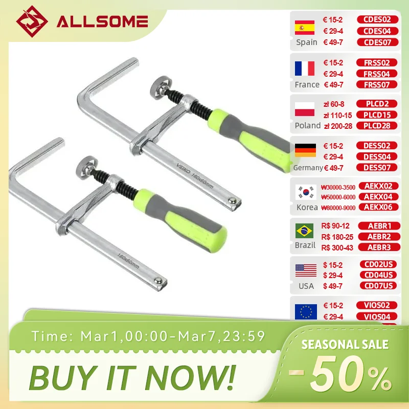 

2 шт., быстрорегулируемые винтовые ручки, рельсовые зажимы для гусеничной пилы, зажимы MFT для рельсовой пилы Festool и инструменты для деревообработки стола MFT