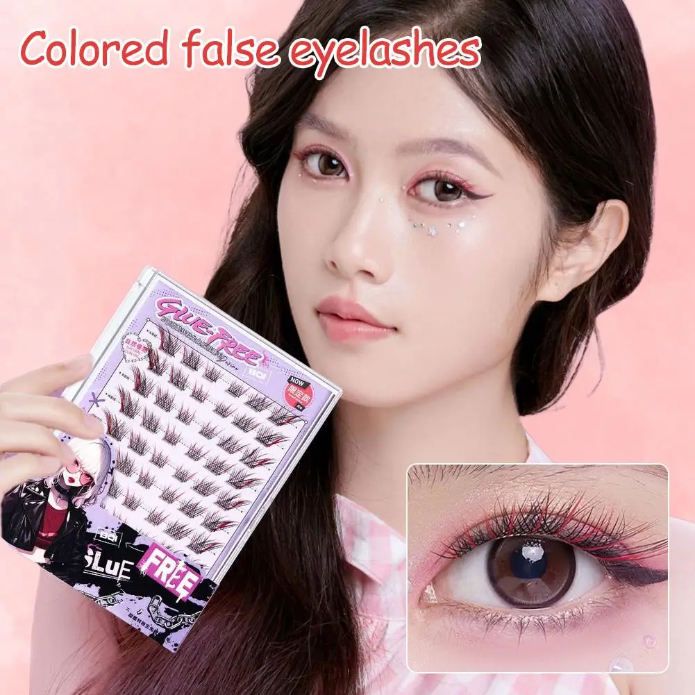 接着剤不要のつけまつげ自己粘着カラフルな大きなスタイル甘いまつげコスプレメイクアップ音楽キャパシティフェスティバルクールコ N0Y2
