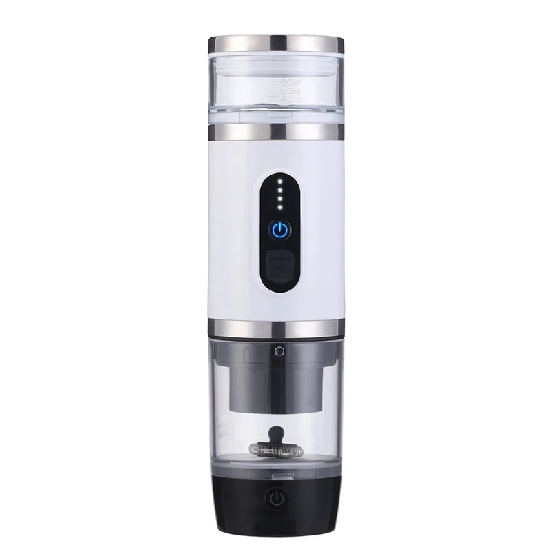 Mesin Espresso Portabel Pembuat Espresso Portabel Pembuat Espresso Perjalanan Pengisi Daya USB dengan Pembuih Susu